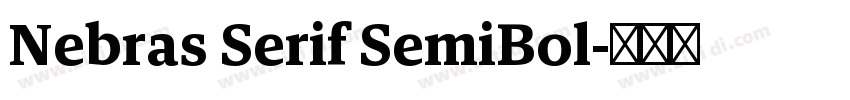 Nebras Serif SemiBol字体转换